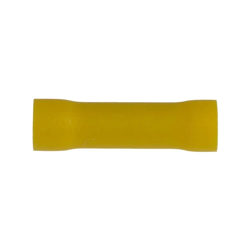 RS PRO Yellow Insulated Butt Splice Connector 10 AWG, Vinyl Insulation, Brass Contact 178-7230