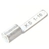 RS PRO Uninsulated Crimp Blade Terminal 10 mm Blade Length, 22 AWG to 16 AWG, Copper Contact, Grey 178-7238