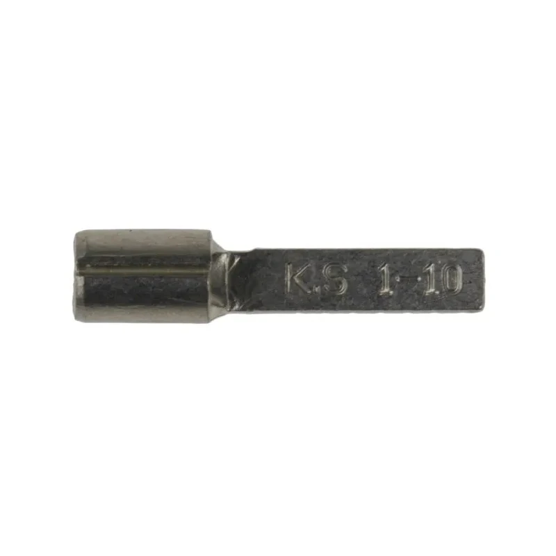 RS PRO Uninsulated Crimp Blade Terminal 10 mm Blade Length, 22 AWG to 16 AWG, Copper Contact, Grey 178-7238