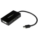 StarTech.com 3 Port Mini DisplayPort to DisplayPort HDMI DVI Adapter 150 mm Cable Length MDP2DPDVHD
