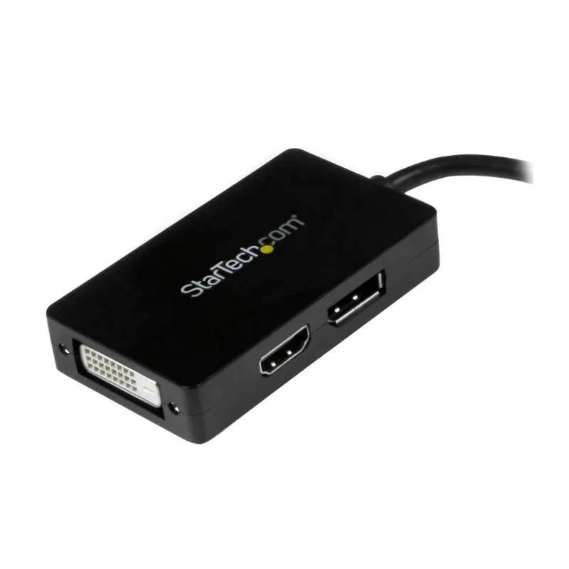 StarTech.com 3 Port Mini DisplayPort to DisplayPort HDMI DVI Adapter 150 mm Cable Length MDP2DPDVHD