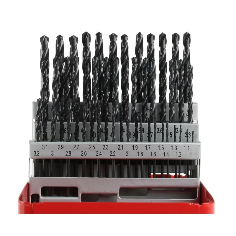 RS PRO 51-Piece HSS Twist Drill Bit Set for Metal, Sizes 1 mm to 6 mm, 0.1 mm Increments 668-0992