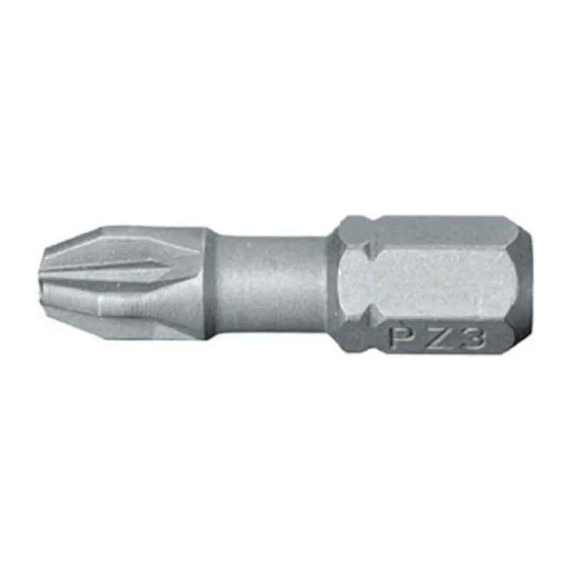 Facom Screwdriver Bit PZ2 Tip 25 mm Overall 3-Piece ED102T.J3