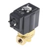 SMC Solenoid Valve, 2 Port, Normally Closed, 24V, 1/4 inch Inlet Port, Brass Body VXE2330-02F-5DO1