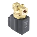 SMC Solenoid Valve, 2 Port, Normally Closed, 24V, 1/4 inch Inlet Port, Brass Body VXE2330-02F-5DO1