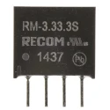 Recom DC/DC Converter 3.3V DC Output 76mA Through Hole SIP 4-Pin RM-3.33.3S