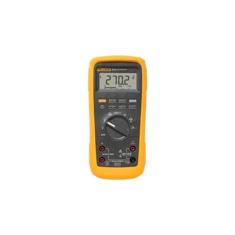 Fluke Handheld Digital Multimeter True RMS 1kV, 10A Max, 20kHz, 800h Battery Life Fluke 27-II