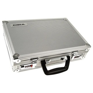 Viso Aluminium Metal Transit Case, Silver Finish, Lockable, 328 mm x 228 mm x 82 mm STC 901P