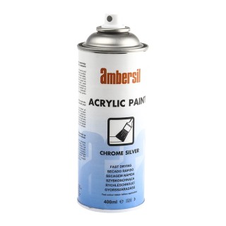 Ambersil 400 ml Acrylic-Based Silver Gloss Spray Paint 31653-AI