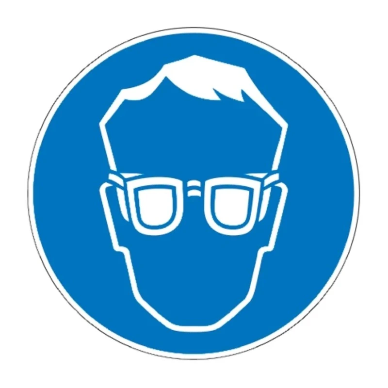 Brady Polyethylene Terephthalate Mandatory Sign Eye Protection PIC 250-DIA 200-B7541 (BRANDED)