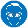 Brady Polyethylene Terephthalate Mandatory Sign Eye Protection PIC 250-DIA 200-B7541 (BRANDED)