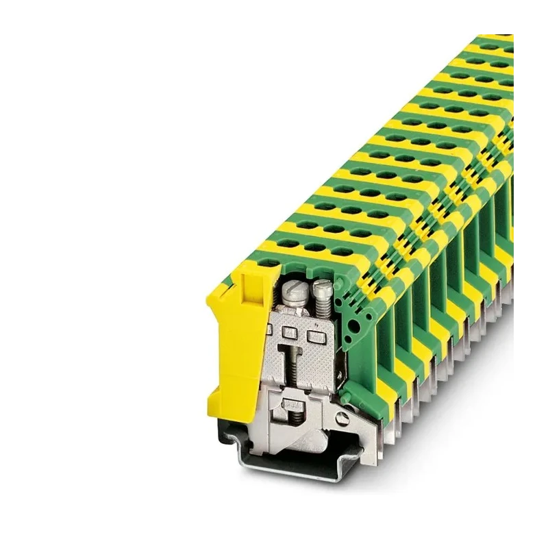 Phoenix Contact UISLKG 16 Series Earth Terminal Block, 6kV, 76A Current, Screw Termination, 1-Level, 25 mm² Cable 0443052
