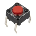 Omron Tactile Switch Plunger 0.9 mm SPST 50mA 24 V dc Through Hole B3F-1006