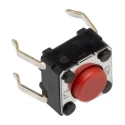 Omron Tactile Switch Plunger 0.9 mm SPST 50mA 24 V dc Through Hole B3F-1006