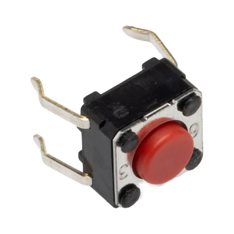 Omron Tactile Switch Plunger 0.9 mm SPST 50mA 24 V dc Through Hole B3F-1006