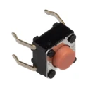 TE Connectivity Aratas IP00 Pink Tactile Switch Plunger 0.9 mm SPST 50mA 24 V dc Through Hole B3F-1025