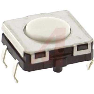 RS PRO IP67 Yellow Tactile Switch Plunger 0.75 mm SPST 50mA 24 V dc PCB B3W-4005