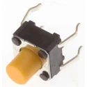 Omron Tactile Switch Plunger 3.6 mm SPST 50mA 24 V dc Through Hole B3F-1062