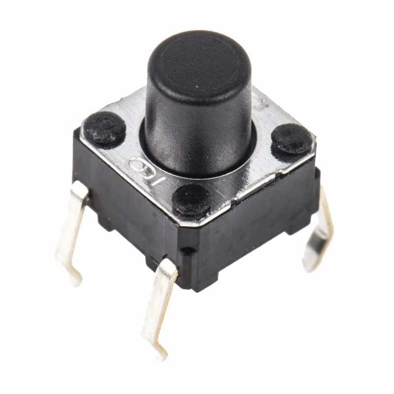 Omron Tactile Switch Plunger 3.6 mm SPST 50mA 24 V dc Through Hole B3F-1060