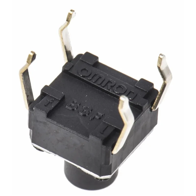 Omron Tactile Switch Plunger 3.6 mm SPST 50mA 24 V dc Through Hole B3F-1060