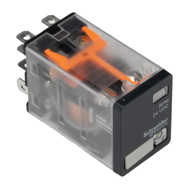 Schneider Electric Panel Power Relay 24V dc Coil 15A Switching Current DPDT Harmony Relay RPM Series RPM23BD