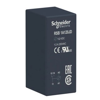 Schneider Electric Harmony Relay RSB Series Interface Relay Module 12V DC 12A RSB1A120JD