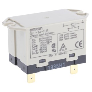 Omron Power Relay 240V DC Coil 1A Switching Current SPST PCB Mount G7L-1A-TUB 200/240AC