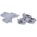 Entrelec SNK Series Double Level Terminal Block Grey, 4mm², 2-Level, Screw Clamp, 800V AC, 29A 1SNK505210R0000