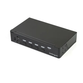 StarTech.com 4 Port 1 Display USB DisplayPort KVM Switch 3.5 mm Stereo Audio 3840 x 2160 Pixel Maximum Resolution SV431DPU3A2