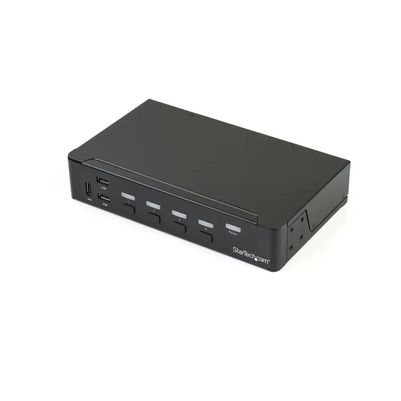 StarTech.com 4 Port 1 Display USB DisplayPort KVM Switch 3.5 mm Stereo Audio 3840 x 2160 Pixel Maximum Resolution SV431DPU3A2