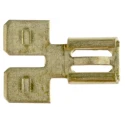 RS PRO Uninsulated Male/Female Push-in Spade Connector, 6.35 x 0.8 mm Tab, Brass Contact, Tin Plating, Straight 178-7278