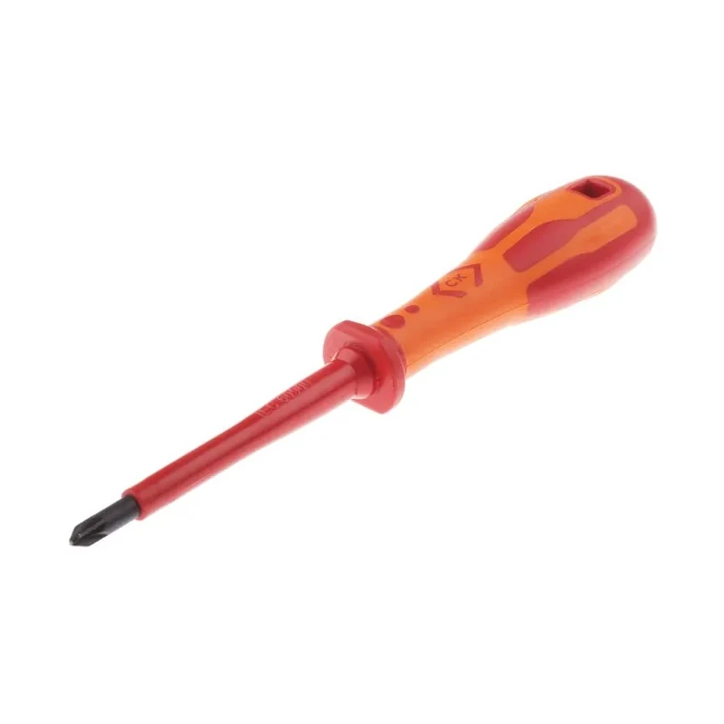 CK Insulated Screwdriver with PZ1 Tip, 75 mm Blade Length, Bi-Material Handle, Molybdenum Steel and Chrome Vanadium T49145-1