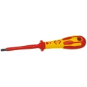 CK Insulated Screwdriver with PZ1 Tip, 75 mm Blade Length, Bi-Material Handle, Molybdenum Steel and Chrome Vanadium T49145-1