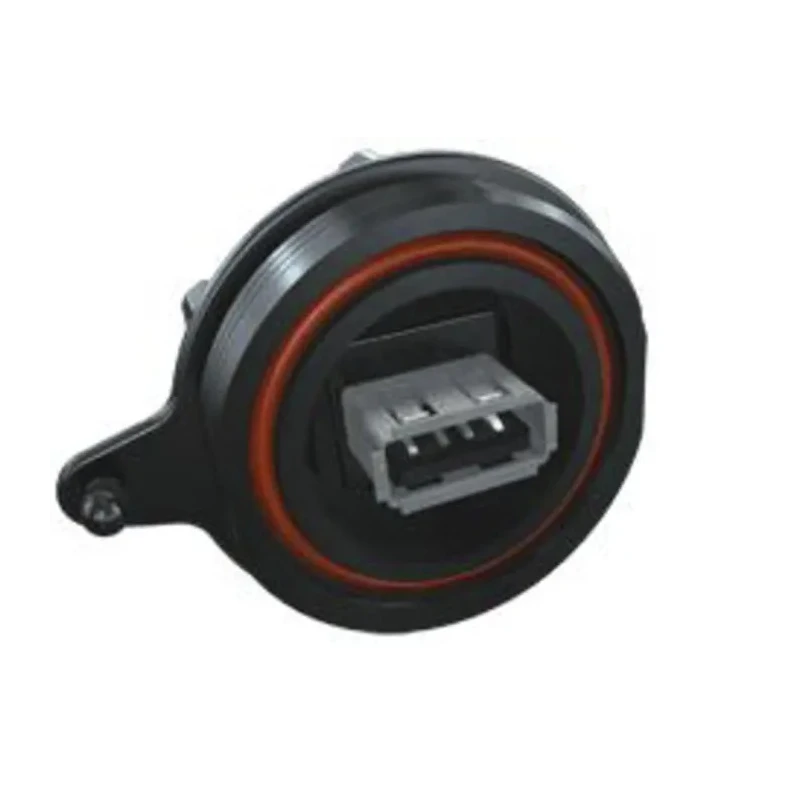 Samtec Straight Panel Female 1 Port USB Type B to A IP68 USB Connector USB 2.0 SCRU-02