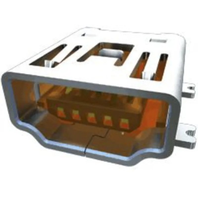 Samtec Mini USB Type B Surface Mount Straight Female USB 2.0 Connector IP68 30V MUSBR-05-S-O-B-SM-A