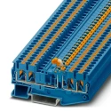 Phoenix Contact Blue Knife Disconnect Terminal Block PT 2.5-QUATTRO-MT BU Series, 0.14mm² to 4 mm², 1-Level, Push-In 3211676