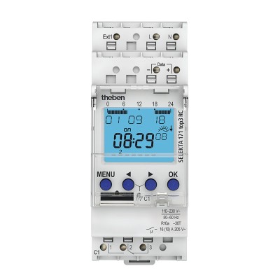 Theben Digital SELEKTA 171 Top3 DIN Rail Time Switch 230V ac Top3