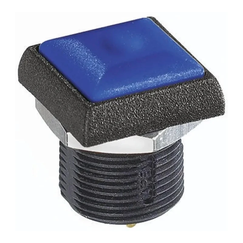 APEM IR Series Momentary Panel Mount Push Button Switch, Blue Actuator, 14.8 mm Cutout, SPST, IP67, 48 V dc IRC3S412