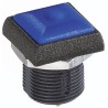 APEM IR Series Momentary Panel Mount Push Button Switch, Blue Actuator, 14.8 mm Cutout, SPST, IP67, 48 V dc IRC3S412