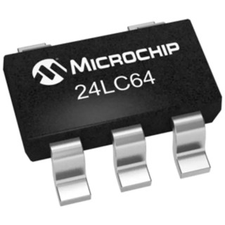 Microchip 64 kB Serial EEPROM 900 ns 5-Pin SOT-23 Serial-I2C 24LC64T-I/OT