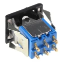 APEM DPDT On-Off-On (On)-Off-(On) Rocker Switch Panel 6A 7000 Series 12.5x15mm 7647AD+U1202+U732