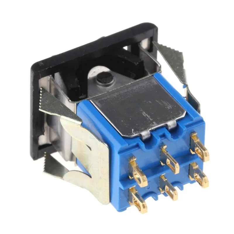 APEM DPDT On-Off-On (On)-Off-(On) Rocker Switch Panel 6A 7000 Series 12.5x15mm 7647AD+U1202+U732