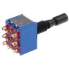 APEM Toggle Switch Panel Mount On-Off-On 3PDT, Solder Lug Terminal, 24 V dc, 250 V ac 5659ADBGK3V