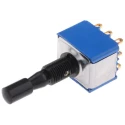 APEM Toggle Switch Panel Mount On-Off-On 3PDT, Solder Lug Terminal, 24 V dc, 250 V ac 5659ADBGK3V