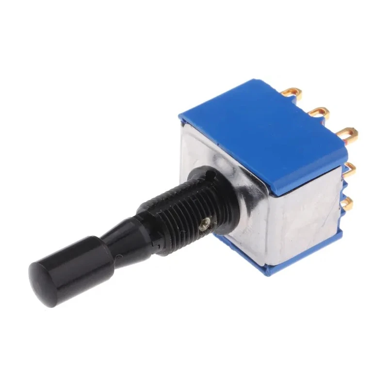 APEM Toggle Switch Panel Mount On-Off-On 3PDT, Solder Lug Terminal, 24 V dc, 250 V ac 5659ADBGK3V