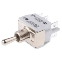 APEM Toggle Switch Panel Mount On-Off-On DPST Solder Lug Terminal 24 V dc, 250 V ac 649H/2K