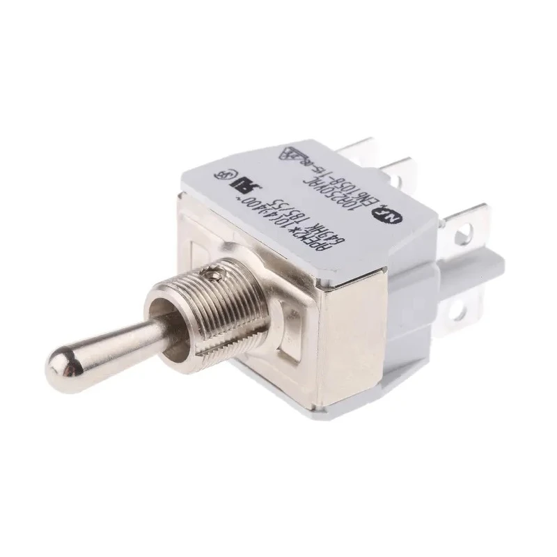 APEM Toggle Switch Panel Mount On-Off-On DPST Solder Lug Terminal 24 V dc, 250 V ac 649H/2K