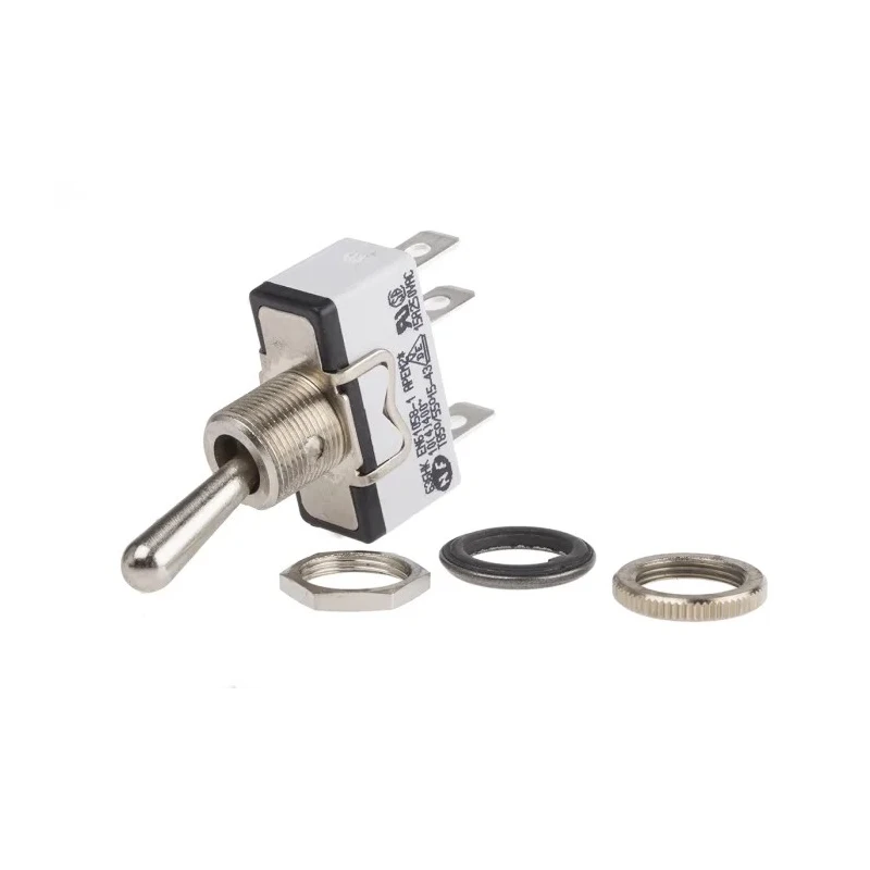 APEM Toggle Switch Panel Mount On-On SPST Solder Lug Terminal 24V dc 250V ac 636H/2K