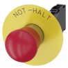 Siemens SIRIUS ACT Emergency Stop Push Button, Panel Mount, 22 mm Cutout, SPDT, IP67, IP69, Plastic 3SU1150-1HB20-1FH0