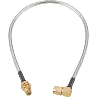 Wurth Elektronik SMA Series 304.8 mm RF Coaxial Cable 50 Ω, Terminated, White 65503603230507
